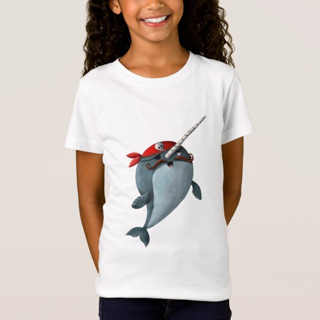 T-Shirt Pirate mignon Narwhal (Devant)