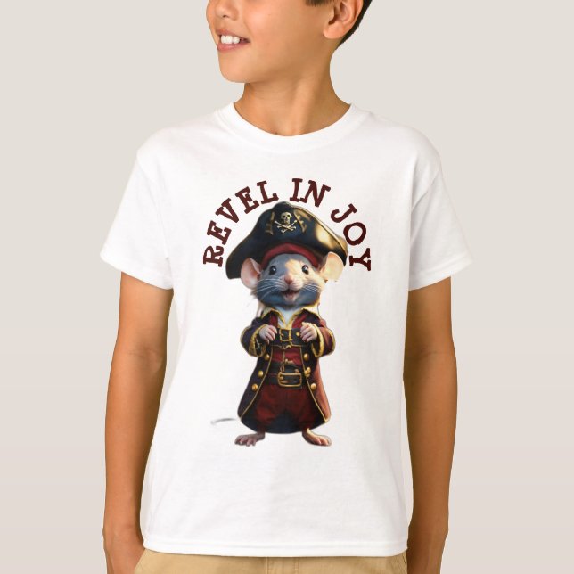 T-shirt Pirate Mouse Leader : World Domination Edition (Devant)