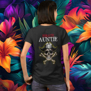 T-shirt Pirate Party Adulte PIRATE SKULL RED AT-Shirt