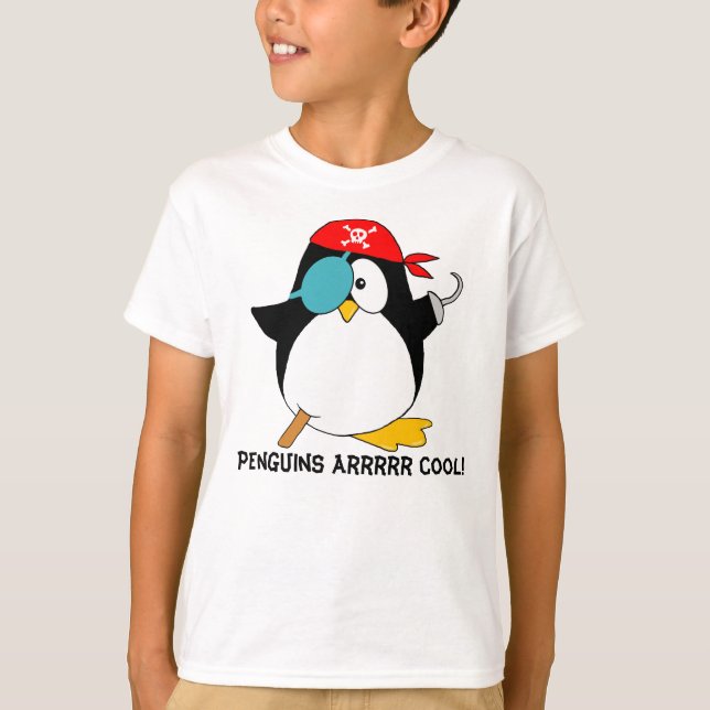 T-shirt Pirate Penguin cool (Devant)