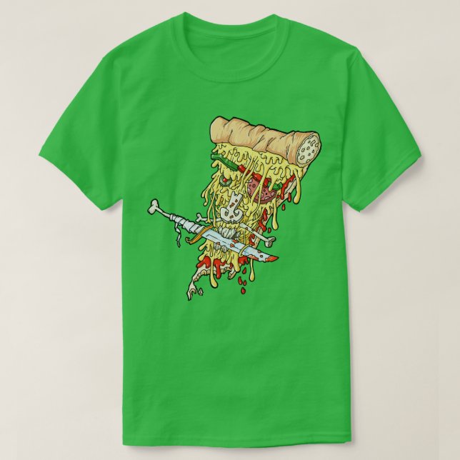 T-shirt Pirate Pizza Slice Food Culture (Design devant)