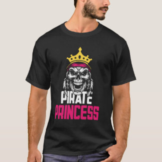 T-shirt Pirate Princess Pirate Skull Costume Crossbones