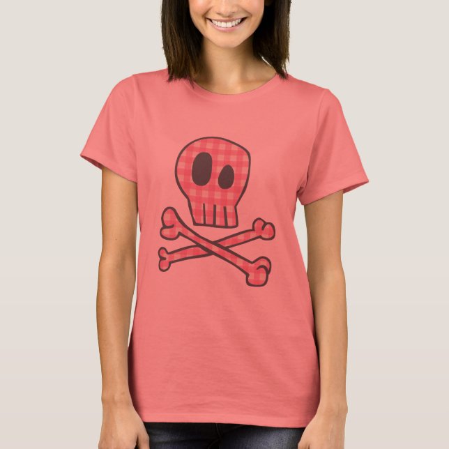 T-shirt Pirate rose En vichy (Devant)