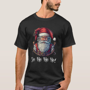 T-shirt Pirate Santa Claus Yo Ho Ho Buccaneer Sailor Ch