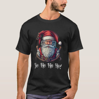 T-shirt Pirate Santa Claus Yo Ho Ho Buccaneer Sailor Ch