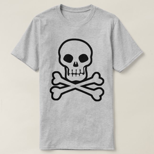 T-shirt Pirate Skull and Crossbones (Design devant)