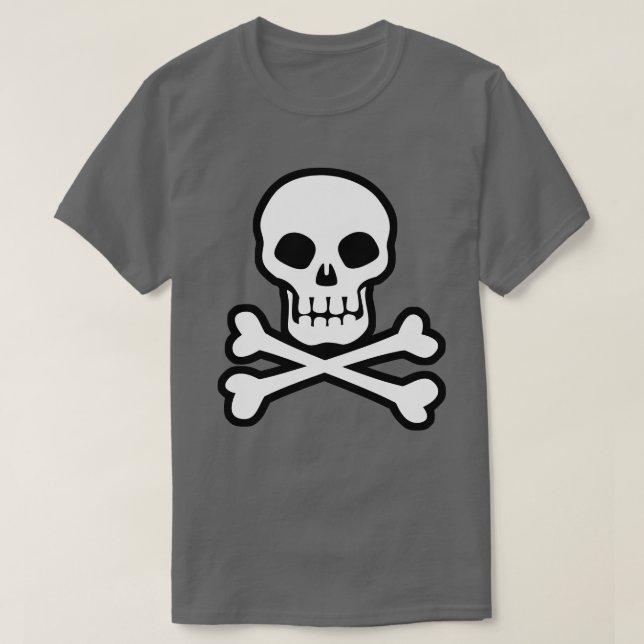 T-shirt Pirate Skull and Crossbones (Design devant)