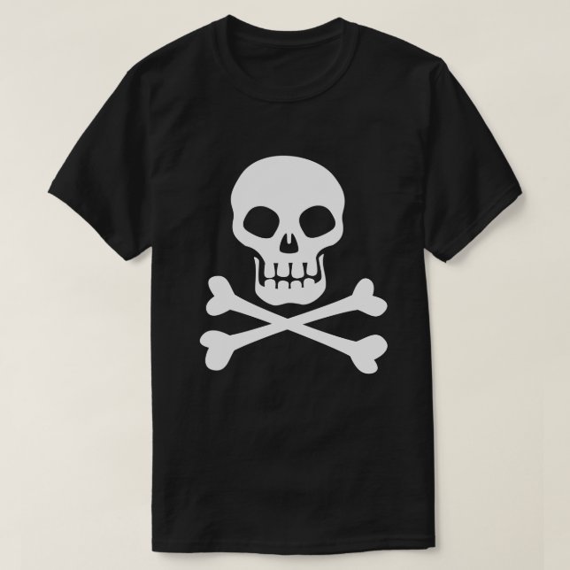 T-shirt Pirate Skull and Crossbones (Design devant)