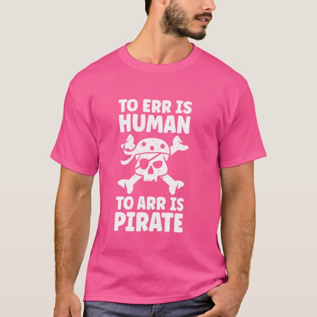 T-shirt Pirate Skull Crossbones Jolly-Roger (Devant)