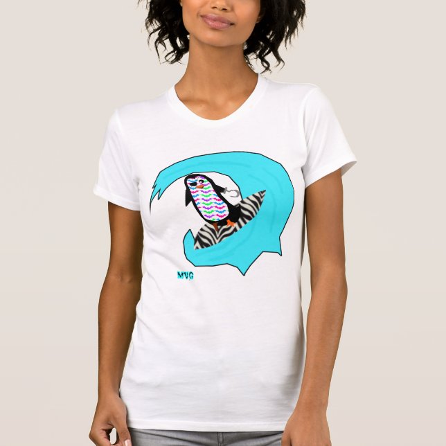 T-shirt pirate surfant (Devant)
