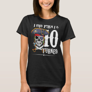 T-shirt Pirate tourné 10 ans garçon fille 10e anniversaire