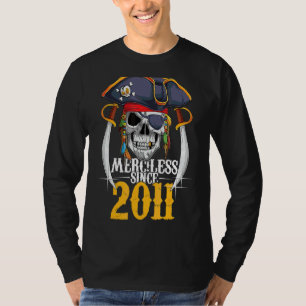 T-shirt Pirate tourné 11 ans garçon fille 11e anniversaire