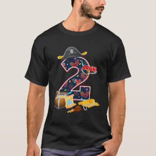 T-shirt Pirate Treasure Party 2E Anniversaire Crew 2 Anniv