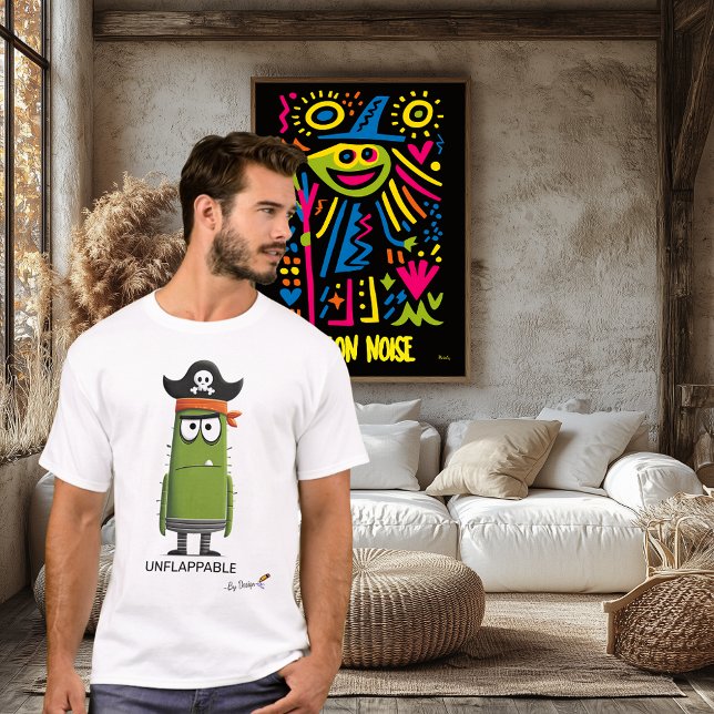 T-shirt Pirate Vert Imperturbable | Style Fun Unisexe (Créateur téléchargé)