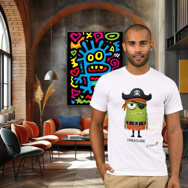 T-shirt Pirate vert | TRÉSORERIE - Par conception | Fun Or (Créateur téléchargé)