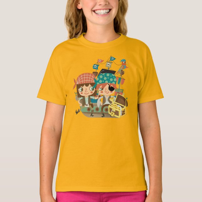 T-shirt Pirates avec le trésor (Devant)