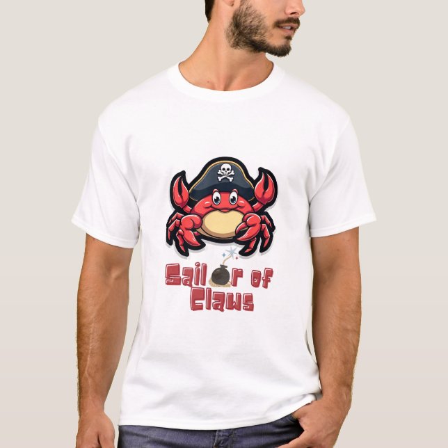 T-shirt Pirates de crabe cool : Tee - shirts d'aventure na (Devant)