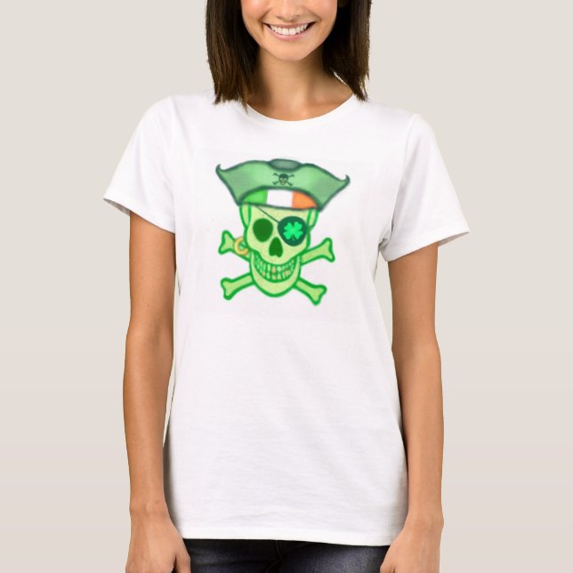 T-shirt Pirates irlandais de la Saint-Patrick (Devant)
