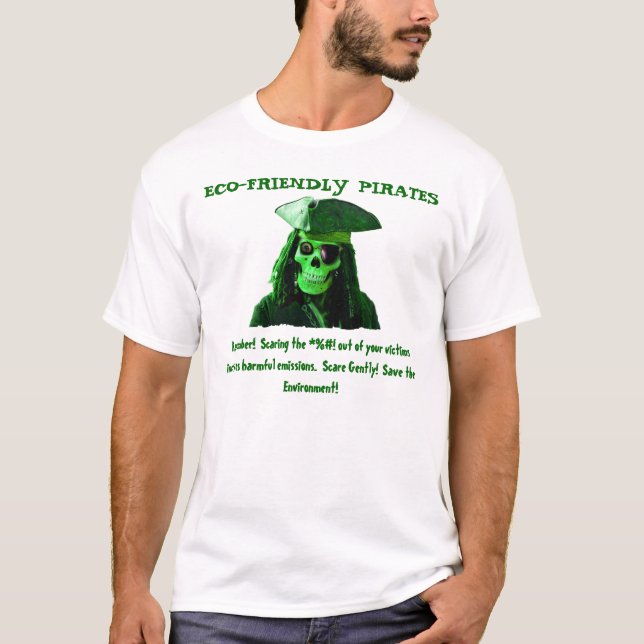 T-shirt Pirates qui respecte l'environnement (Devant)