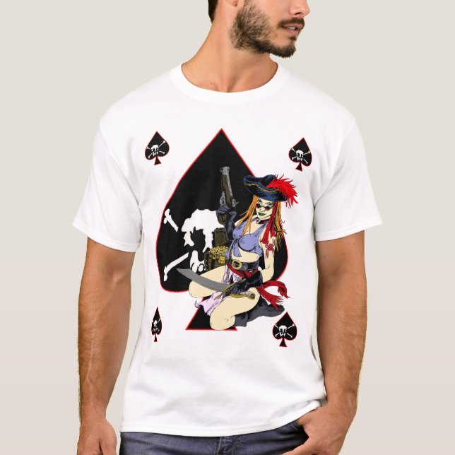 T-shirt Pirates : Reine des pelles (Devant)