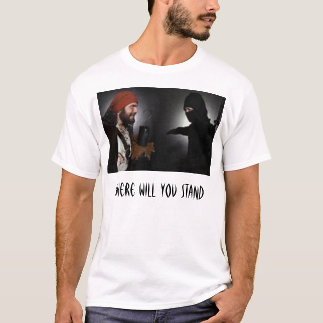 T-shirt piratesvsninjas, où vous vous tiendrez (Devant)