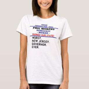 T-shirt Pire gouverneur du NJ Murphy EDIT Nom