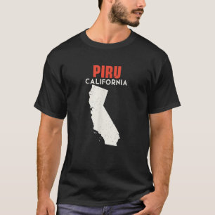 T-shirt Piru California USA Etat Amérique Voyage Californi