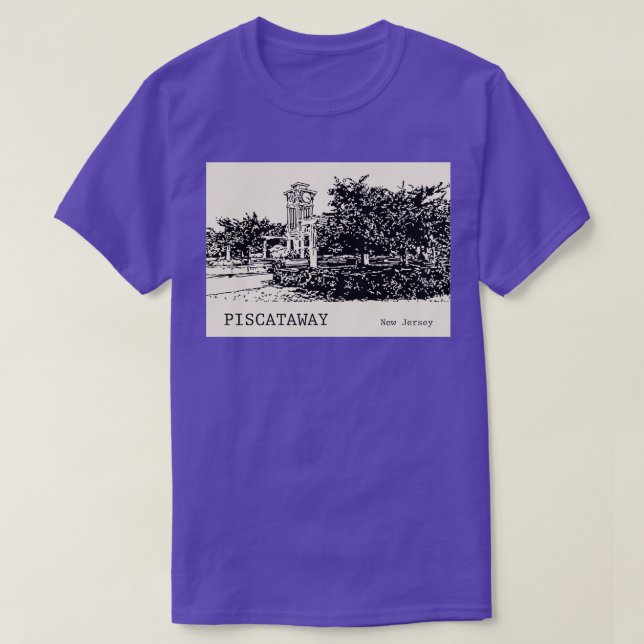 T-shirt Piscataway New Jersey 2 (Design devant)