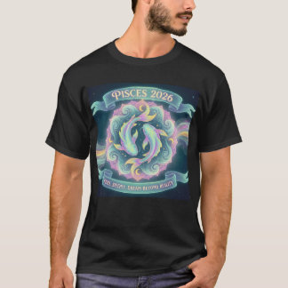 T-shirt Pisces 2026 Zodiac Mandala | Water Sign Astrology