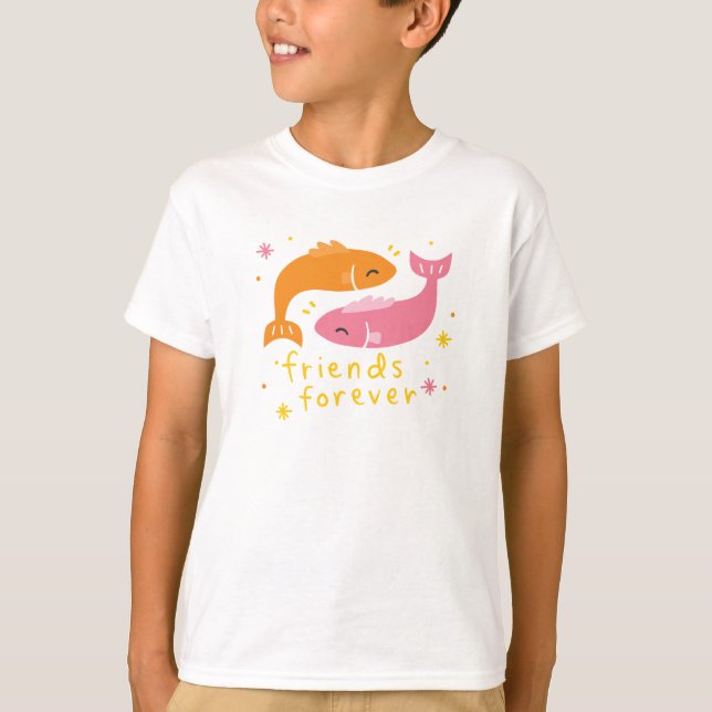 T-shirt Pisces Best Friend (Devant)