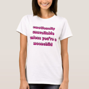 T-shirt Pisces - Enfant Lune Emotionnellement Non