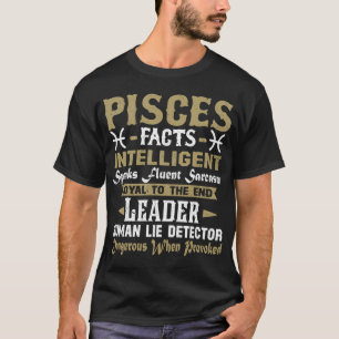 T-shirt Pisces Facts. Astrologie de Pisces Horoscope