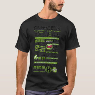 T-shirt Pisces Facts Funny Zodiac Sign Graphic Premium