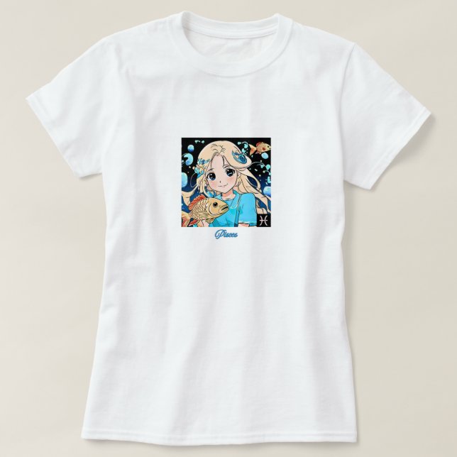 T-shirt Pisces Girl (Design devant)