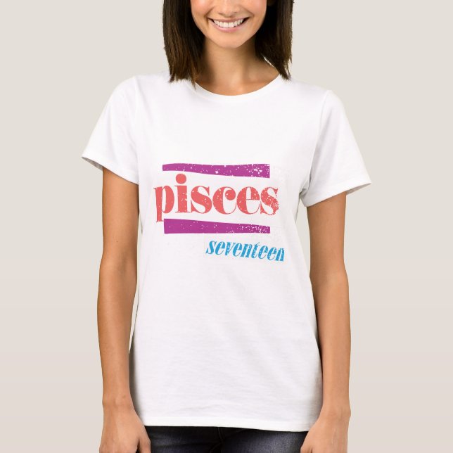 T-shirt Pisces Pink (Devant)