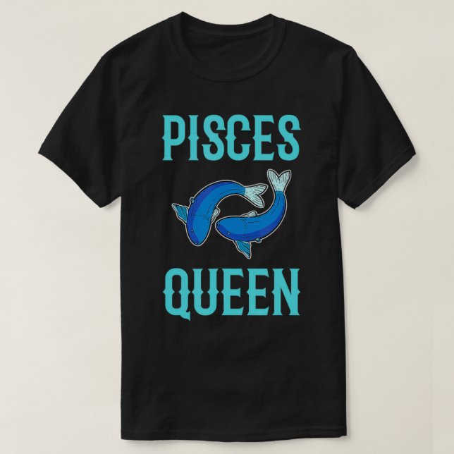 T-shirt Pisces Queen For Women  (Design devant)