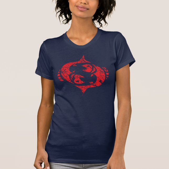 T-shirt Pisces signe Zodiac Grunge Février 19 - Mars 20 (Devant)