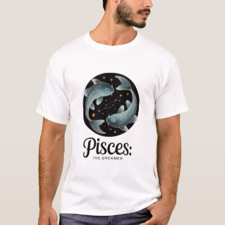 T-shirt Pisces The Dreamer Zodiac Constellation Aesthetic