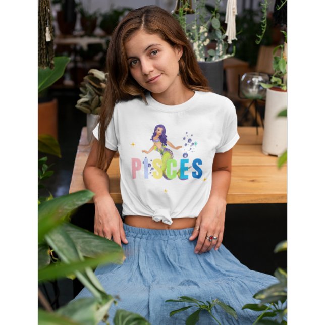 T-shirt Pisces Zodiac Sirène (Créateur téléchargé)