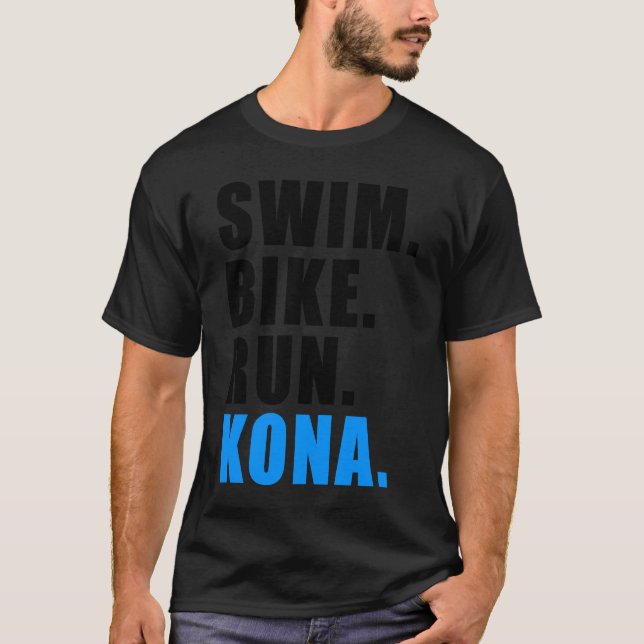 T-SHIRT PISCINE À VÉLO EXÉCUTION KONA 2023 MENS TRIATHLÈTE (Devant)