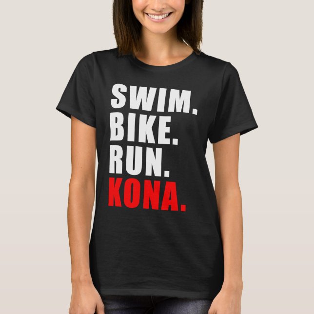 T-SHIRT PISCINE À VÉLO EXÉCUTION KONA 2023 MENS TRIATHLÈTE (Devant)