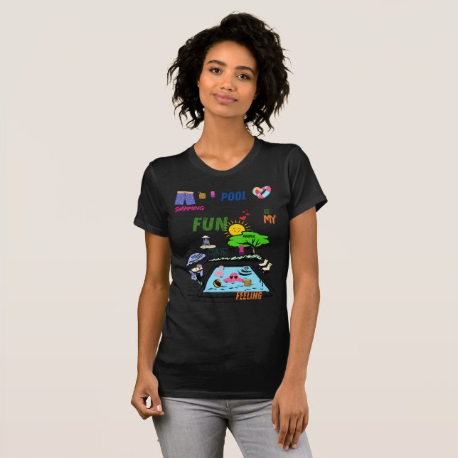 T-shirt Piscine Amusement (Devant entier)