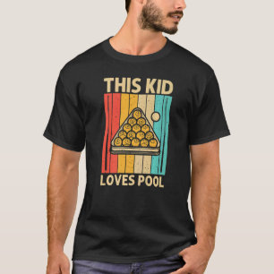 T-shirt Piscine cool Pour Enfants Garçons Snooker Billard