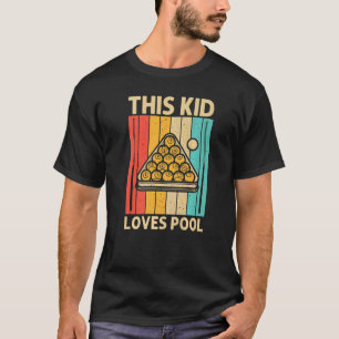 T-shirt Piscine cool Pour Enfants Garçons Snooker Billard