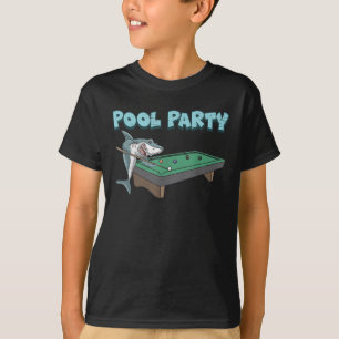 T-shirt Piscine de requin Pun Billard Piscine d'été