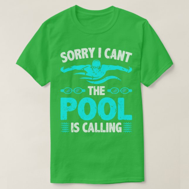 T-shirt Piscine Lover Piscine Bain (Design devant)