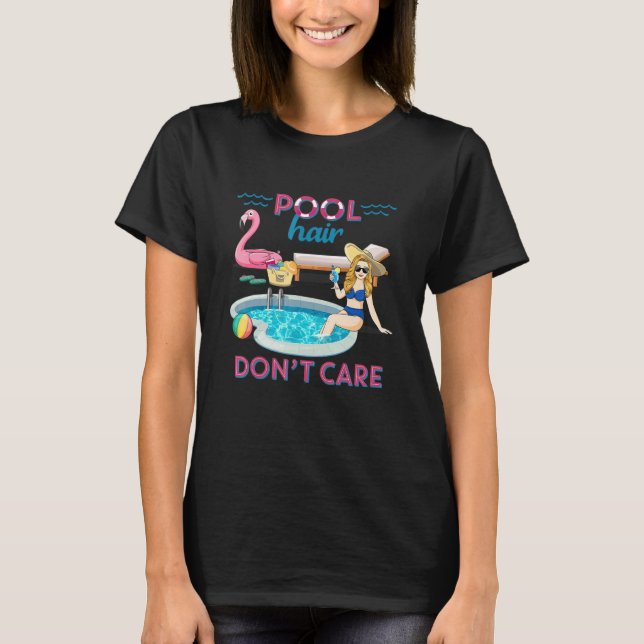 T-shirt Piscine Ne vous souciez pas Piscine d'été Classiqu (Devant)