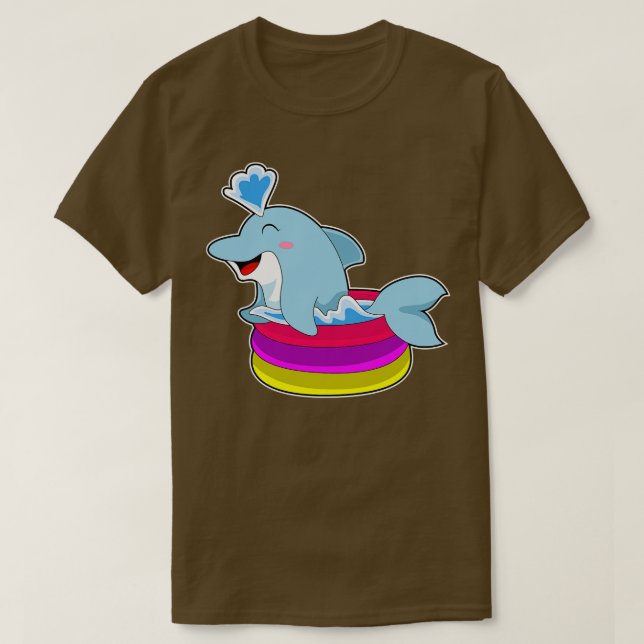 T-shirt Piscine pour enfants Dolphin (Design devant)