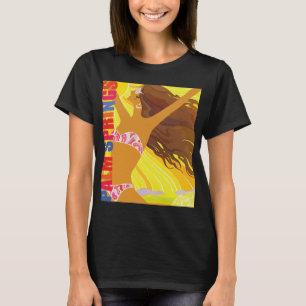 T-shirt Piscine Rétro Palm Springs Voyage Ensoleillé