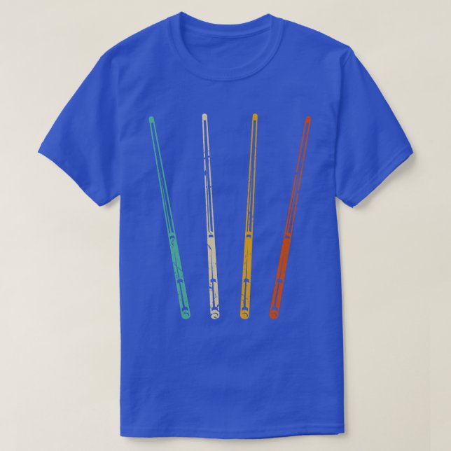 T-shirt Piscine vintage Billard Accessoires Rétro (Design devant)